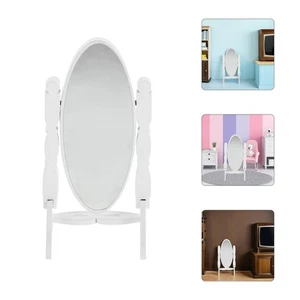  Puppenhaus Ankleidespiegel: Mini Standspiegel mit Holzrahmen für - Bild 1 von 12