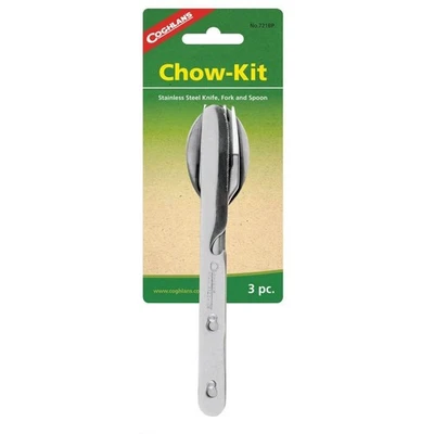 COGHLAN'S Reisebesteck 3 teiliges Set Camping Set Chow Kit Messer Gabel Löffel 721BP