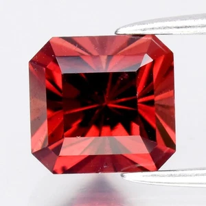 π 1.84ct 6.5x6mm VS Octagon Natural Orangish Pink Pyrope Garnet - Tanzania Gem - Picture 1 of 4
