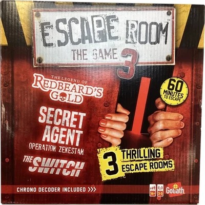 ESCAPE ROOM The Game 3 GOLIATH Secret Agent Redbeard's 3-5 Players TH - Image 1 of 4