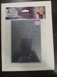 Crafters Companion Enchanted Christmas Sparkling Snowfall Embossing Folder 3D  - Picture 1 of 4