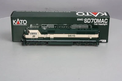 Kato 37-6382 HO Scale Burlington Northern SD70MAC Diesel Engine #9615 NIB - Image 1 of 4