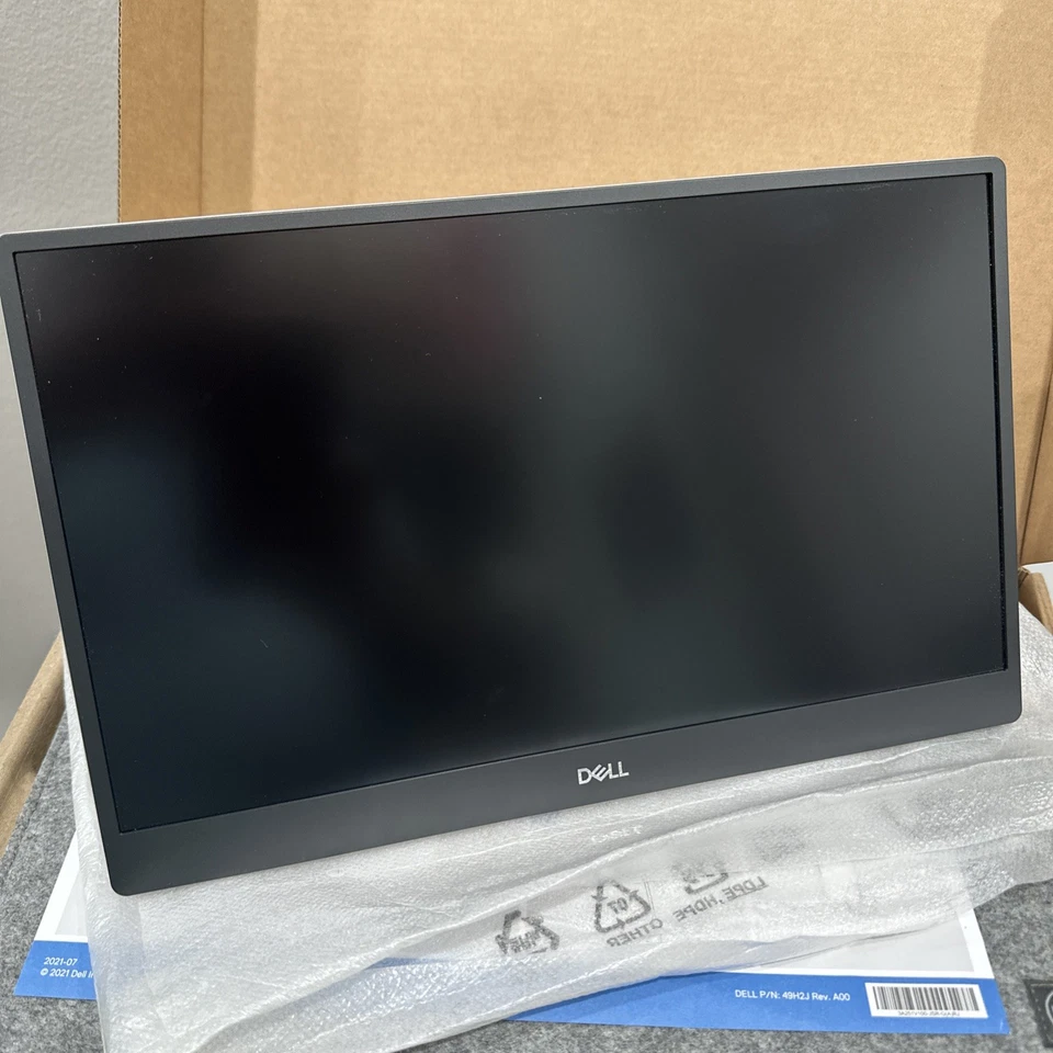 Dell C1422H Portable 14" Full HD LCD Monitor - 16:9 - Silver case and cord New - Image 1 of 4