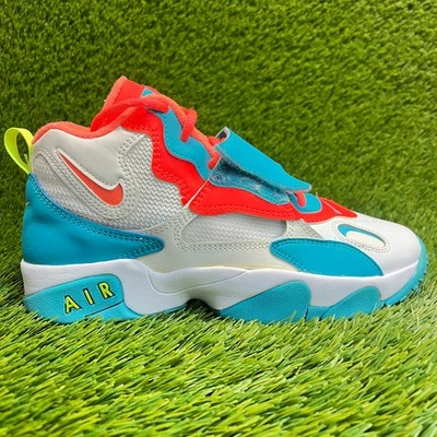 Nike Air Speed Turf Boys Girls Size 6.5Y White Blue Pink Athletic Shoes Sneakers - Image 1 of 4