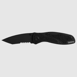 Kershaw Knives Blur Liner Lock 1670TBLKST Tanto 14C28N Stainless Black Aluminum - Picture 1 of 2