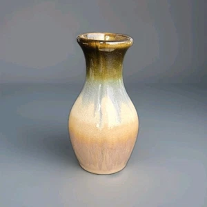 Vintage Crackle Glazed Small Bud Vase Graduated Color 5" Tall 2" Opening - Picture 1 of 2