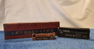 Vintage Carborundum Kombi Wetzstein Nr. 108 Set 3 Steine - Bild 1 von 4