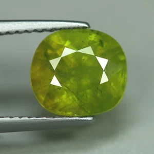 3.60 Cts_Excellent Sparkling_100 % Natural Unheated Titanite Green Sphene - Bild 1 von 3