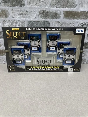 2024-25 Panini Select FIFA Soccer Box - 6 Packs + 6 Pandora Parallels NEU Sealed - Bild 1 von 4