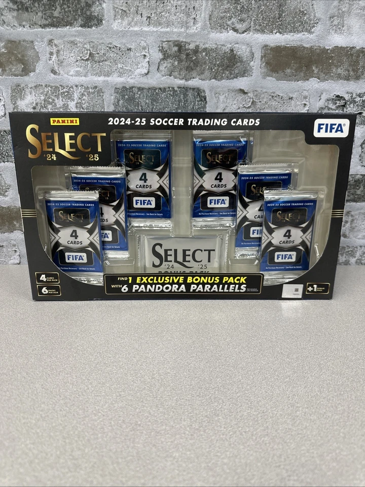 2-2024-25 Panini Select FIFA Soccer Box – 12 Packs 12 Pandora Parallels Total