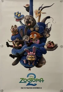 ZOOTOPIA 2 Original Double Sided One Sheet Movie Poster - 2025 - DISNEY - Picture 1 of 5