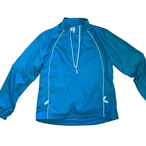 Cutter & Buck CB WeatherTec Teal 1/2 Zip Wind Resistant Pullover Jacket Size M - Picture 1 of 11