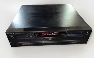 SONY CDP-C500 5 Disc CD Changer Carousel Player Tested No Remote VTG 1989 Japan - Image 1 of 4