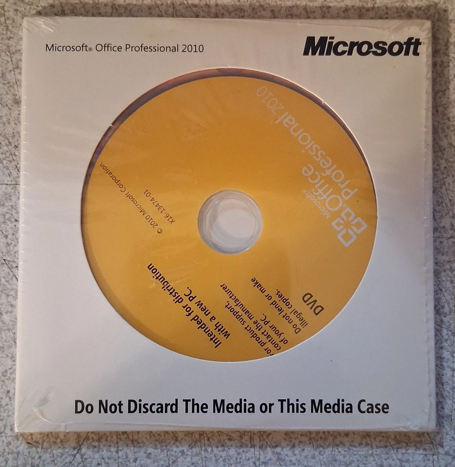 Genuine MS Office 2010 Professional w COA Sealed - Image 1 of 1