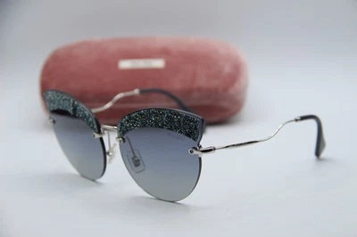 NUEVAS GAFAS DE SOL MIU MIU SMU 58T D47-148 AZULES AUTÉNTICAS 65-17 Foto 1 de 4