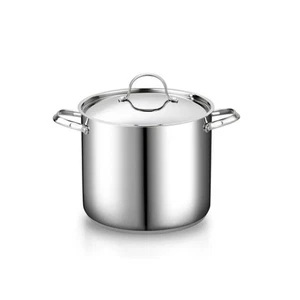 18/10 Stainless Steel Stockpot 12-Quart, Classic Deep Cooking Pot Canning Coo... - Picture 1 of 8