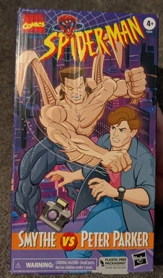 Hasbro Marvel Legends Smythe vs Peter Parker Spider-Man 2023 VHS paquete de 2 sellado Foto 1 de 2
