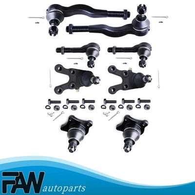 Fits 1992 1993-04 Mitsubishi Montero Sport Front Tie Rod End Ball Joint 8Pieces - Image 1 of 4