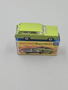 Vintage Matchbox Superfast #73 Mercury Commuter Wide Wheel Green With The... - Picture 1 of 15