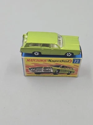 Vintage Matchbox Superfast #73 Mercury Commuter Wide Wheel Green With The... - Image 1 of 4