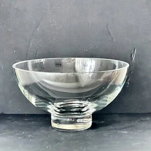 MODERN CLEAR CRYSTAL EXLARGE FOOTED MASTER BOWL SHOTT SWISSEL GERMANY - Picture 1 of 10