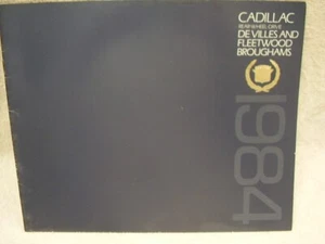 1984 CADILLAC DEVILLE FLEETWOOD BROGHAM RWD BROCHURE ORIGINAL FREE POSTAGE - Picture 1 of 6