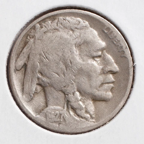 1927-D  5C Buffalo Nickel -  VG -  (actual coin pictured) Cover