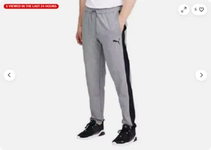 PUMA MEN'S TRAINING JOGGING PANTS Sweat Pants ( (GRAY/BLACK,XL) NWOT - Picture 1 of 1