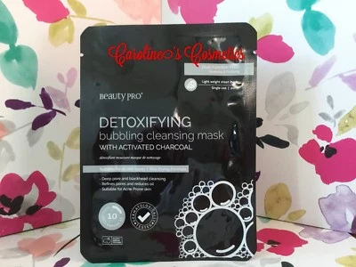 BEAUTY PRO💖 DETOXIFYING Bubbling Cleansing Sheet Mask 20m l💖 NEW - Image 1 of 2