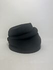 50s Black Straw Pillbox Stacked Hat Exclusive Copy Of French Original Unique MCM