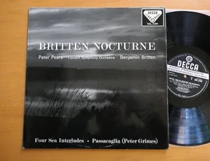 SXL 2189 ED1 Britten Nocturnes Pears Britten NEAR MINT Decca 1st WBG + insert - Picture 1 of 7