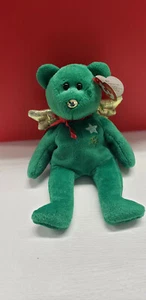 TY Beanie Baby ~ GESCHENK der grüne JOY Engel Bär ~ PUNZE exklusiv 9 Zoll...NEU - Bild 1 von 12