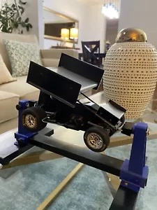 1RC1091 1/18th Sprint Car 3.0, Black, RTR With Show Stand. - Picture 1 of 13