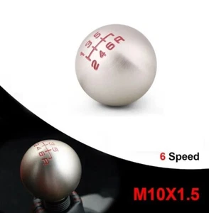 Ball Gear 6 Speed Shift Knob Silver for Honda FD2 FN2 EP3 Type R DC5 CL7 CL9 - Picture 1 of 5
