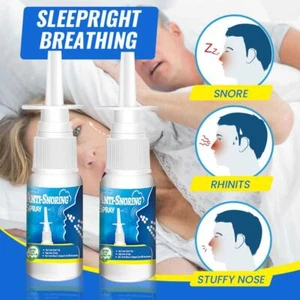 20ml Anti Snoring Relief Remedy Snoring Nasal Spray Spray Stop Snore U.K. - Picture 1 of 11