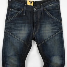 G-STAR RAW MEN'S JEANS W28 L32 5620 CHINO ARC LOOSE TAPERED VINTAGE AGED DENIM