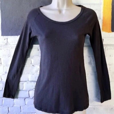 Top Heritage 1981 azul marino manga larga para mujer talla mediana Foto 1 de 4