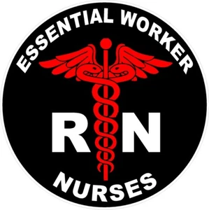 Essential Worker RN-Nurses Decal - Picture 1 of 1