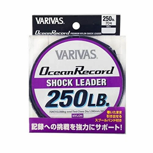 VARIVAS VARIVAS Ocean Record Shock Leader Nylon 50m #70 250lb Nuevo Foto 1 de 1