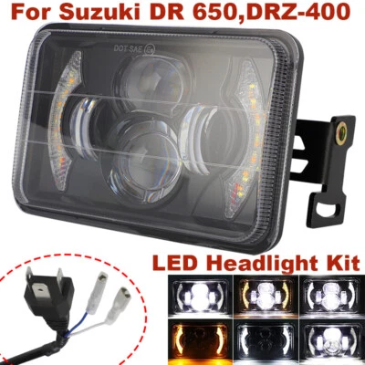 Kit de faros LED con soporte Plug-N-Play para Suzuki DR 650 DR650 DRZ400 Foto 1 de 4