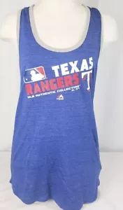 Brand New Women's Majestic MLB Texas Rangers Tank Top - L - Picture 1 of 3