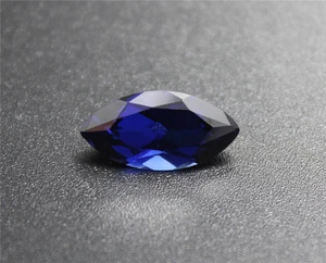 WHOLESALE MARQUISE CUT BLUE HIGH QUALITY SAPPHIRE LAB-CREATED AAAA+ LOOSE GEMS - Picture 1 of 5