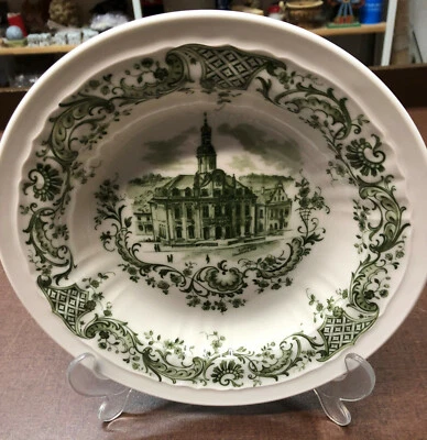 Eschenbach Bavaria Würzburg Verde Decorazione Municipio Svevo Hall Piatto Fondo Foto 1 de 3