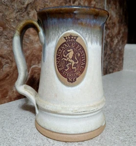 Sterling NY 14th Annual Renaissance Festival Millstadt Pottery Mug 6"H - Picture 1 of 7