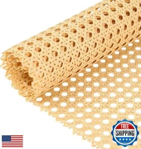 Upgraded Plastic Rattan Webbing, 16"x40" DIY Handwoven Synthetic Poly Rattan, - Picture 1 of 5