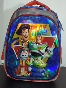 Disney Toy Story 4 blue 3D School Book bag Backpack - Picture 1 of 9