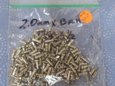 Pezones de radios de bicicleta calibre 14,0 mm x 13 x (14 Ga x 1/2") 150 piezas - Latón - Bolsa 2 Foto 1 de 4