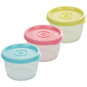 3pcs Plastic Freezer Food Boxs Small Food Storage Container for Camping - Picture 1 of 12