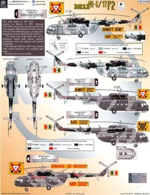 Aztec Decals 1/48 MIL Mi-8 and MIL Mi-17 Helicopters Part 3 - Image 1 of 4