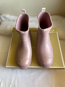 Botín de lluvia para mujer Michael Kors Mac rosa real EE. UU. 11M. - Imagen 1 de 9